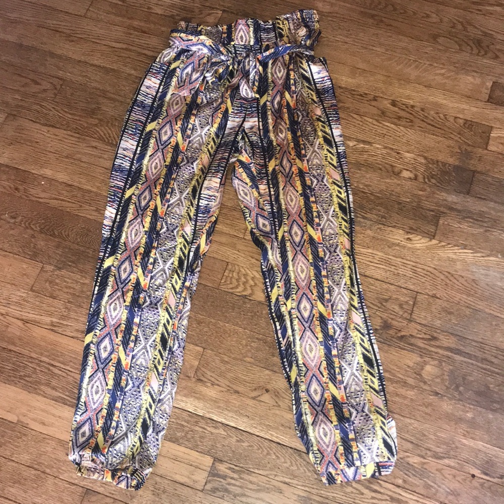 Mustard seed printed pants